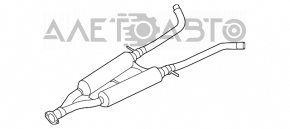 Traseul de evacuare intermediar pentru Infiniti G25 G35 G37 4d 07-14 2wd