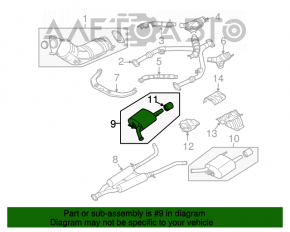 Silentioasa partea din spate a tevii dreapta Infiniti G37 4d 08-14 2wd