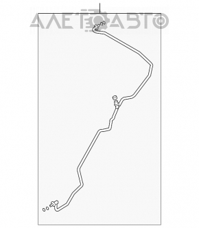 Furtunul de aer condiționat este lung, pentru Infiniti G25 G35 G37 4d 06-14.