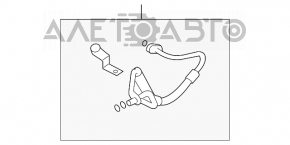 Tubul de aer condiționat din fier/cauciuc pentru Infiniti G25 G35 G37 4d 06-14.