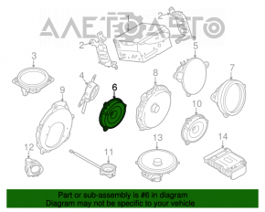 Difuzor ușă față stânga Infiniti G25 G35 G37 4d 06-14