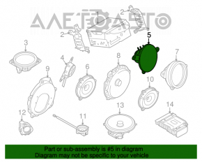 Claxon dreapta Infiniti G25 G35 G37 4d 06-14