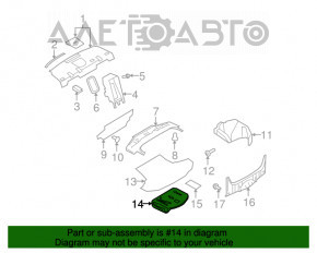 Spumă de polistiren pentru instrumentul Infiniti G25 G35 G37 4d 06-14