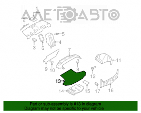 Capac portbagaj Infiniti G25 G35 G37 4d 06-14 negru