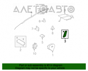 Airbagul pentru scaunul drept al Infiniti G25 G35 G37 4d 06-14