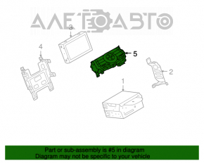 Panoul de control sub monitorul Infiniti G25 G37 4d 10-13 cu navigație