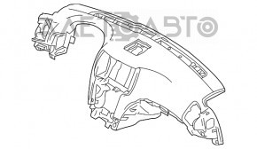 Panoul frontal al torpilei fără AIRBAG pentru Infiniti G25 G35 G37 4d 06-14 fără navigație.