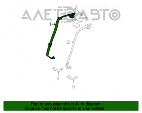 Centura de siguranță spate stânga Infiniti G25 G35 G37 4d 06-14 negru