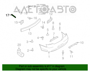 Крепление заднего бампера левое Infiniti G25 G35 G37 4d 07-13