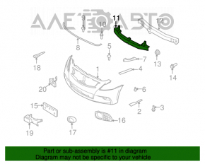 Absorbantul de bara fata pentru Infiniti G25 G37 4d 10-14