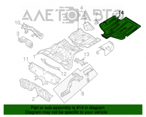 Защита заднего бампера Infiniti G25 G35 G37 4d 06-14