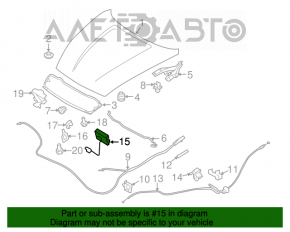 Capota dreapta a capotei Infiniti G25 G35 G37 4d 06-14