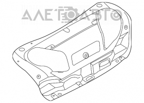 Capacul portbagajului Infiniti G25 G35 G37 4d 06-14 negru cu zgârieturi