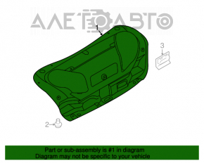 Capacul portbagajului Infiniti G25 G35 G37 4d 06-14 negru cu zgârieturi