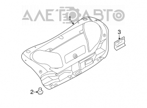 Capacul portbagajului Infiniti G25 G35 G37 4d 06-14 negru cu zgârieturi