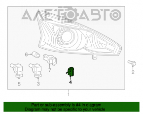 Lampa de xenon pentru Infiniti G25 G35 G37 4d 06-14 D2S, KOITO