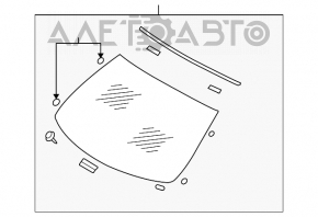 Geam parbriz Infiniti G25 G35 G37 4d 06-14