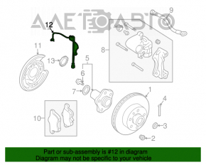 Senzor ABS spate stânga Infiniti G25 G35 G37 4d 06-14