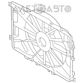 Difuzorul carcasei radiatorului asamblat pentru Infiniti QX30 17-