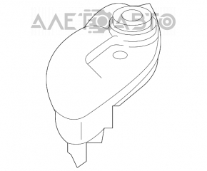Rezervor de expansiune pentru răcirea motorului Infiniti QX30 17- fără capac