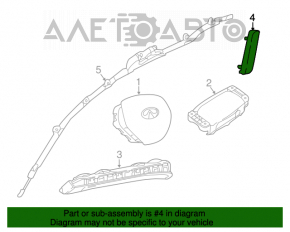 Подушка безопасности airbag сидения правого Infiniti QX30 17-