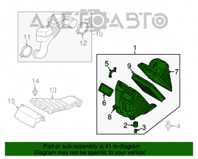 Corpul filtrului de aer Hyundai Santa FE Sport 13-18 2.4 ars.