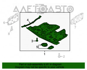 Protecția motorului Kia Sorento 14-15 restul