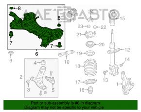 Bara de protecție față Kia Sorento 10-15 2.4 cu suporturi îndoit.