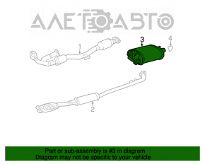 Silencer spate cu butoaie pentru Lexus ES300 ES330