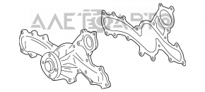 Водяная помпа 2GR-FE Lexus ES350 новый OEM оригинал