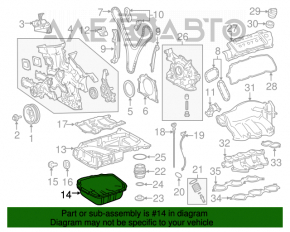 Поддон масляный 3.5 2GR-FE Lexus ES350