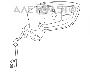 Зеркало боковое левое Mazda CX-5 13-16 BSM, подогрев