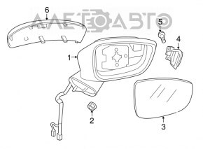 Зеркало боковое левое Mazda CX-5 13-16