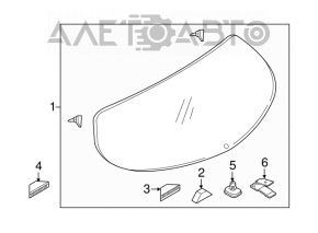 Стекло заднее двери багажника Mazda CX-5 13-16