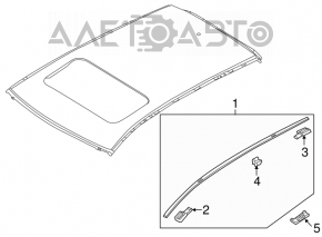 Накладка крыши левая Mazda CX-5 13-16