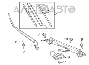 Frânghie ștergător parbriz stânga Mazda CX-5 13-16