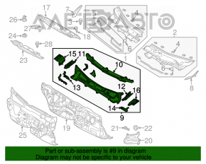 Paletă ștergătoare metalică Mazda CX-5 13-16