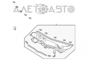 Grila stergatoarelor din plastic stanga Mazda CX-5 13-16