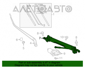 Trapezul de curățare a parbrizului cu motor pentru Mazda CX-5 13-16