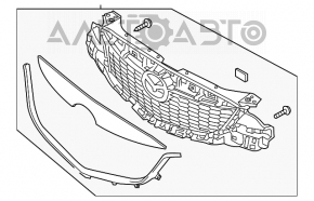 Grila radiatorului Mazda CX-5 13-14 nou aftermarket