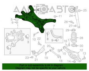 Bara spate Mazda CX-5 13-16 FWD