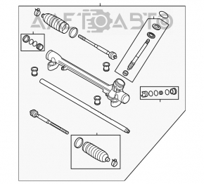 Рейка рулевая Mazda CX-5 13-16 OEM