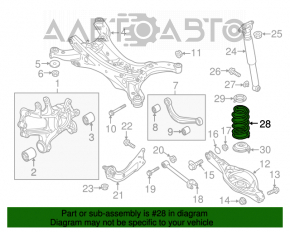 Arc spate dreapta Mazda CX-5 13-16 rigiditate verde galben.