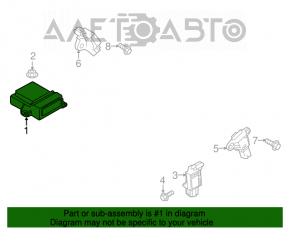 Modulul computerului airbag SRS pentru airbag-urile de siguranță Mazda CX-5 13-15