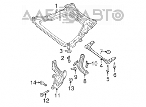 Axa fata dreapta Nissan Rogue 07-12 nou original OEM