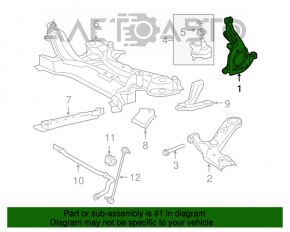 Capacul frontal stânga Toyota Rav4 06-12