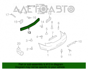 Amplificatorul pentru bara spate Infiniti G25 G35 G37 4d 06-14