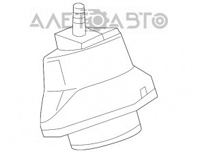 Подушка двигателя правая Cadillac CTS 14- 3.6