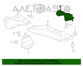 Подушка кпп задняя Cadillac CTS 14- 3.6