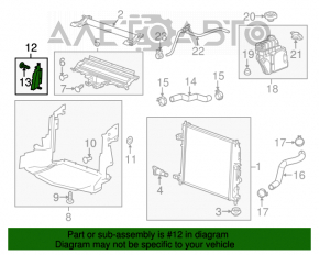 Deflector radiator stânga Cadillac CTS 14-